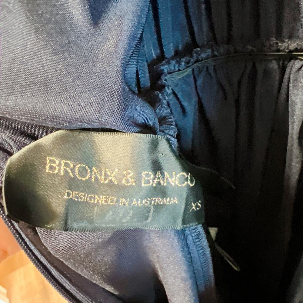 Bronx and Banco ZOE Gown Navy Blue Long Sleeve - Picture 4 of 8